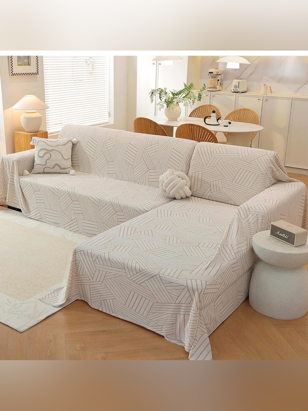 Sectional Couch Covers 2 Piece, Washable L Shaped Couch Cover (only in green)